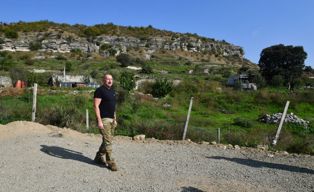 News about - Azerbaijani president visits village of Malibeyli in Shusha district