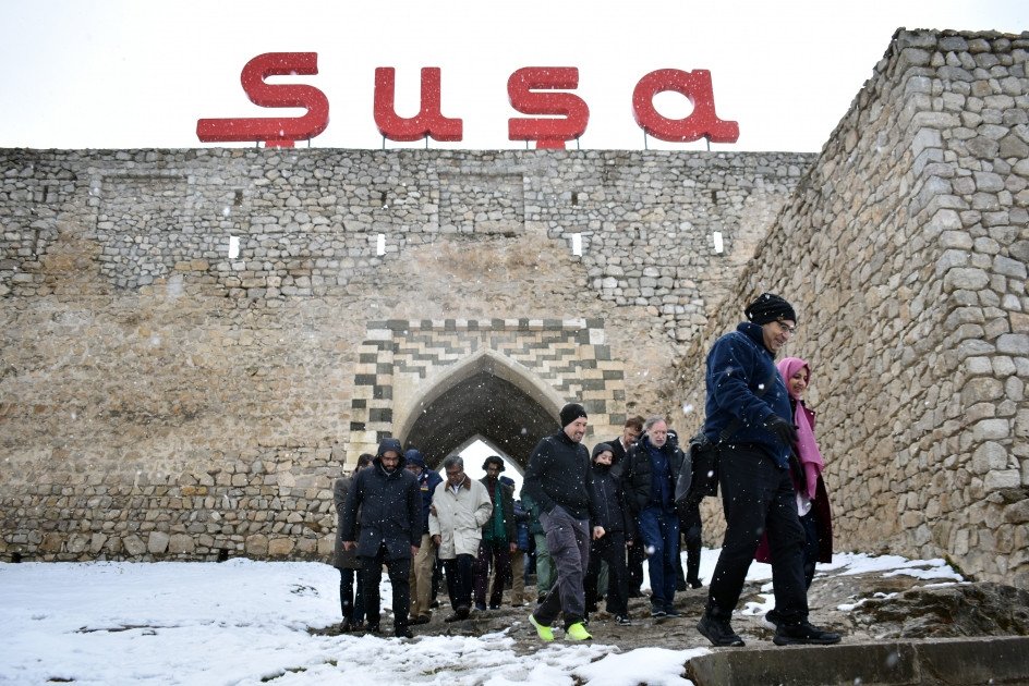 News about - Participants of int'l conference tour historical sites of Azerbaijan's Shusha