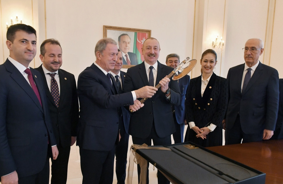 News about - President Ilham Aliyev receives delegation led by Chairman of National Defense Committee of Turkish Grand National Assembly 