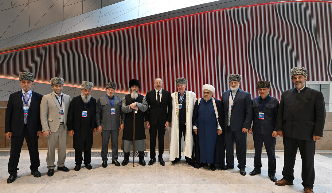News about - President Ilham Aliyev receives delegation consisting of Muftis of Russia’s North Caucasus region