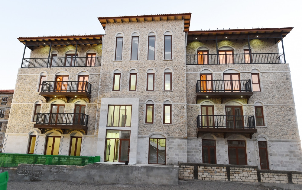 News about - President Ilham Aliyev examines construction progress of first residential complex consisting of 23 buildings in Shusha