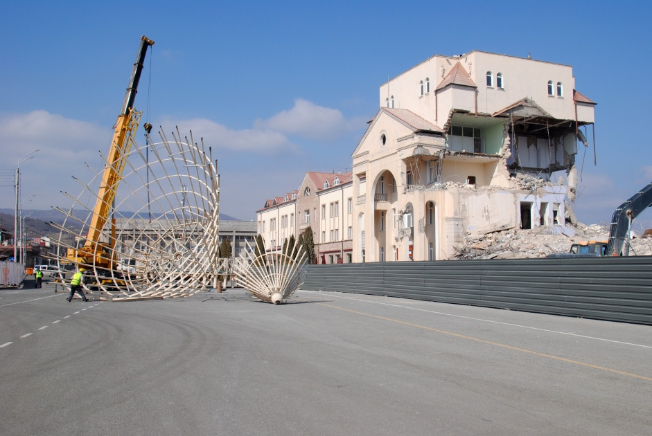 News about - Azerbaijan dismantles buildings in Khankendi built by junta regime during occupation (PHOTO)