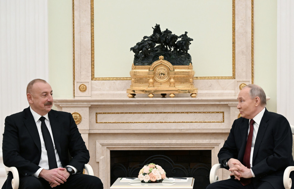 News about - Azerbaijani president holds one-on-one meeting with Russian counterpart in Moscow 