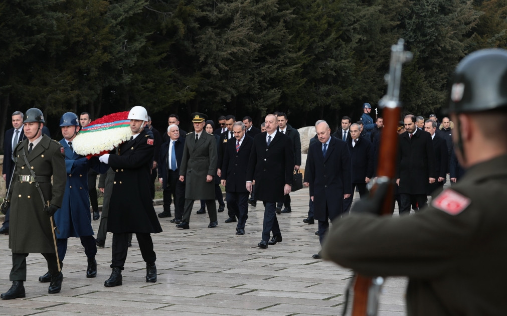 News about - President Ilham Aliyev visits Anitkabir in Ankara