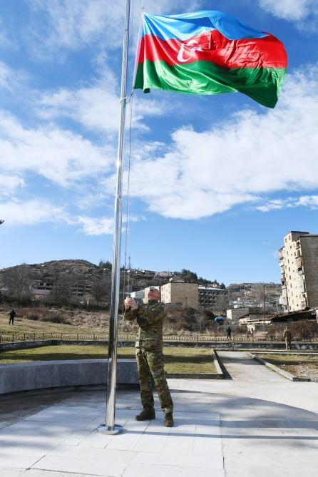 News about - President Ilham Aliyev raises Azerbaijani flag in Shusha (PHOTOS)