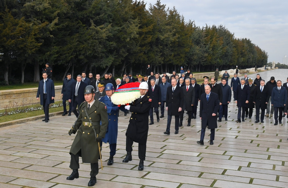 News about - President Ilham Aliyev visits Anitkabir in Ankara
