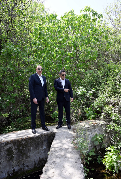 News about - Presidents of Azerbaijan and Kyrgyzstan tour Shahbulag Castle in Aghdam