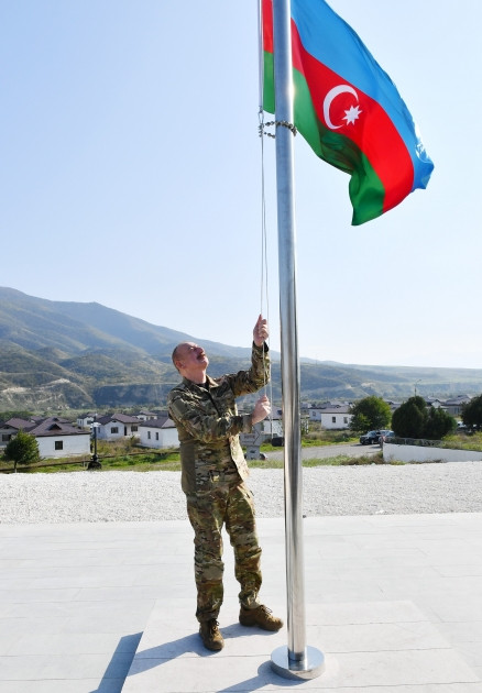 News about - President Ilham Aliyev raises national flag of Azerbaijan in Khojaly town and Asgaran settlement