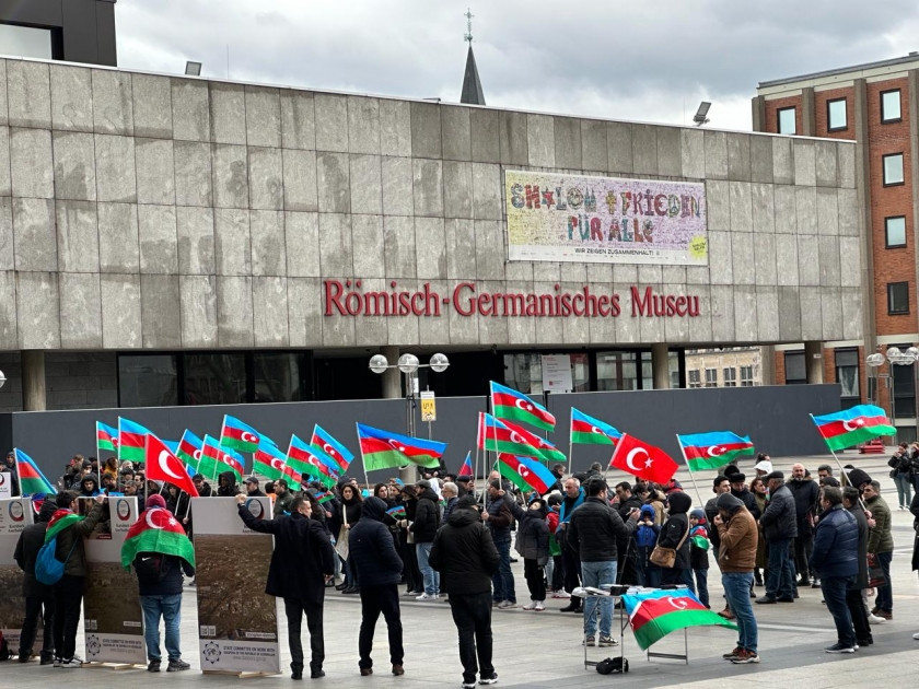 News about - European Azerbaijan Center organizes rally outside Cologne Cathedral to remember Khojaly genocide victims