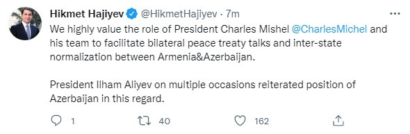 News about - Baku highly values Charles Michel’s role in facilitating inter-state normalization between Azerbaijan, Armenia – presidential aide  