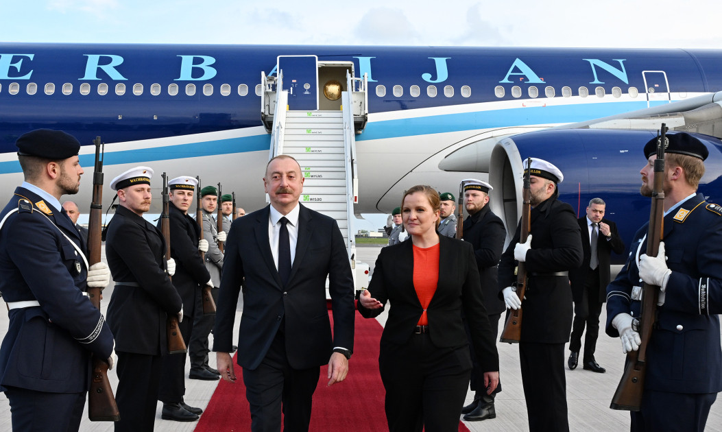 News about - President Ilham Aliyev embarks on working visit to Germany