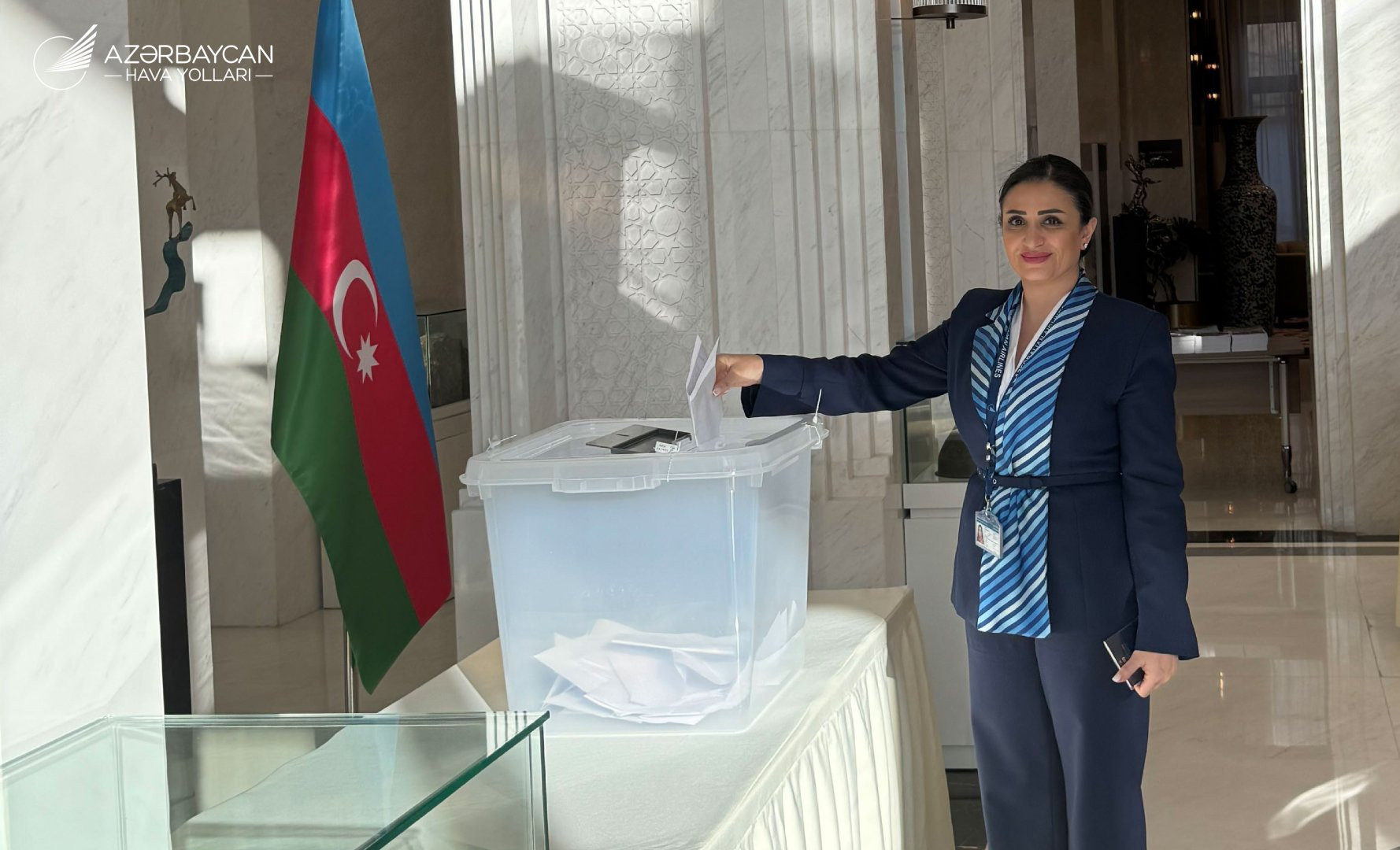 193079-0290181.jpg + AZAL employees abroad vote in presidential election News about - AZAL employees abroad vote in presidential election
