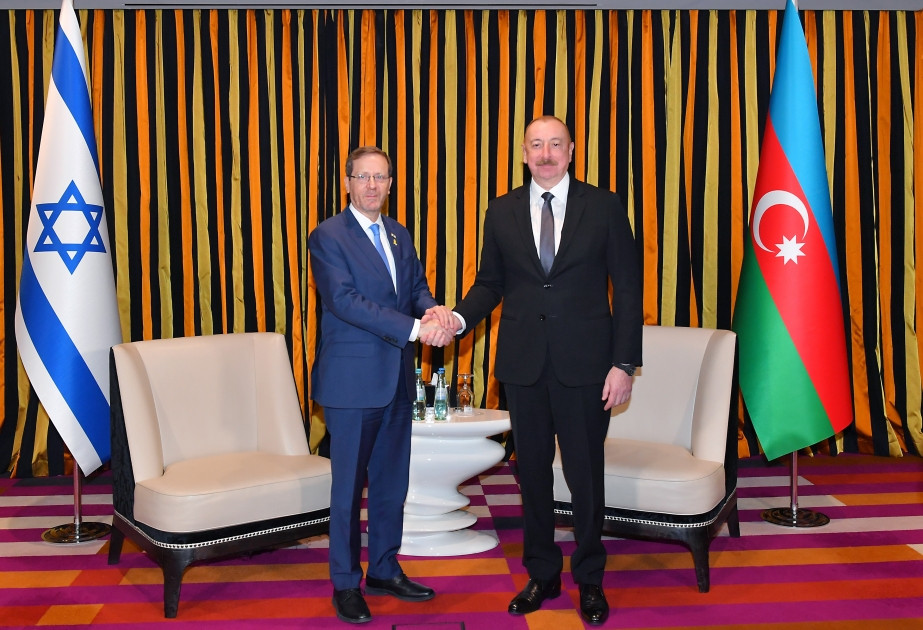 News about - President of Azerbaijan Ilham Aliyev met with President of Israel Isaac Herzog in Munich