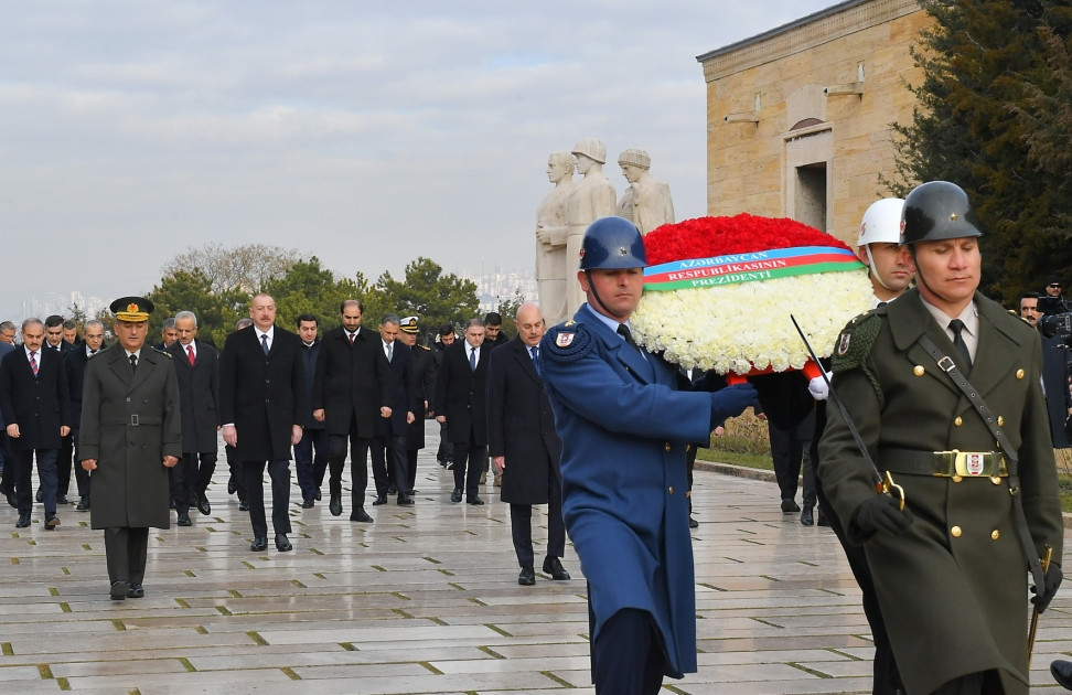 News about - President Ilham Aliyev visits Anitkabir in Ankara