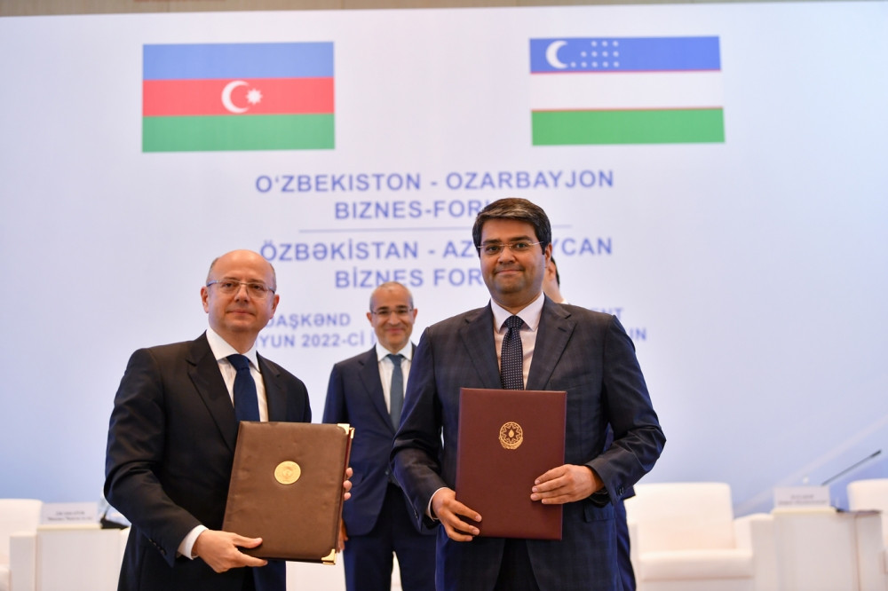 News about - Uzbek-Azerbaijani business forum held in Tashkent, several documents signed (PHOTO) 