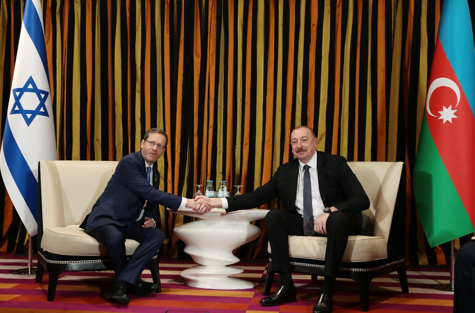 News about - President of Azerbaijan Ilham Aliyev met with President of Israel Isaac Herzog in Munich