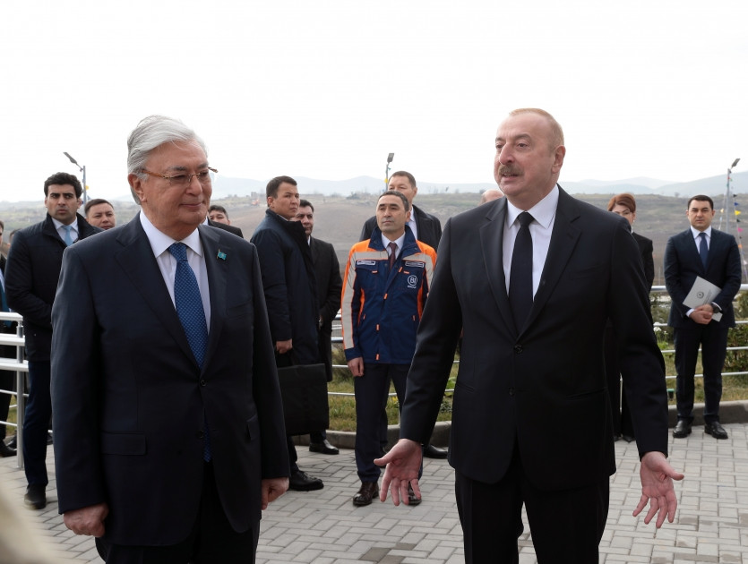 News about - Azerbaijani and Kazakh presidents attend opening ceremony of Kurmangazy Children's Creativity Center in Fuzuli