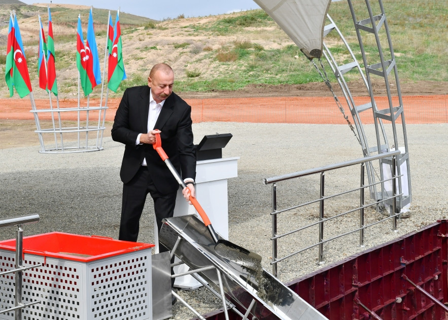 News about - Azerbaijani president lays foundation stone for Juvarli village in Fuzuli