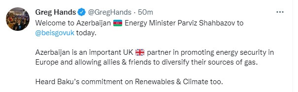 174342-0669517.jpg + UK calls Azerbaijan important partner in promoting Europe’s energy security News about - UK calls Azerbaijan important partner in promoting Europe’s energy security