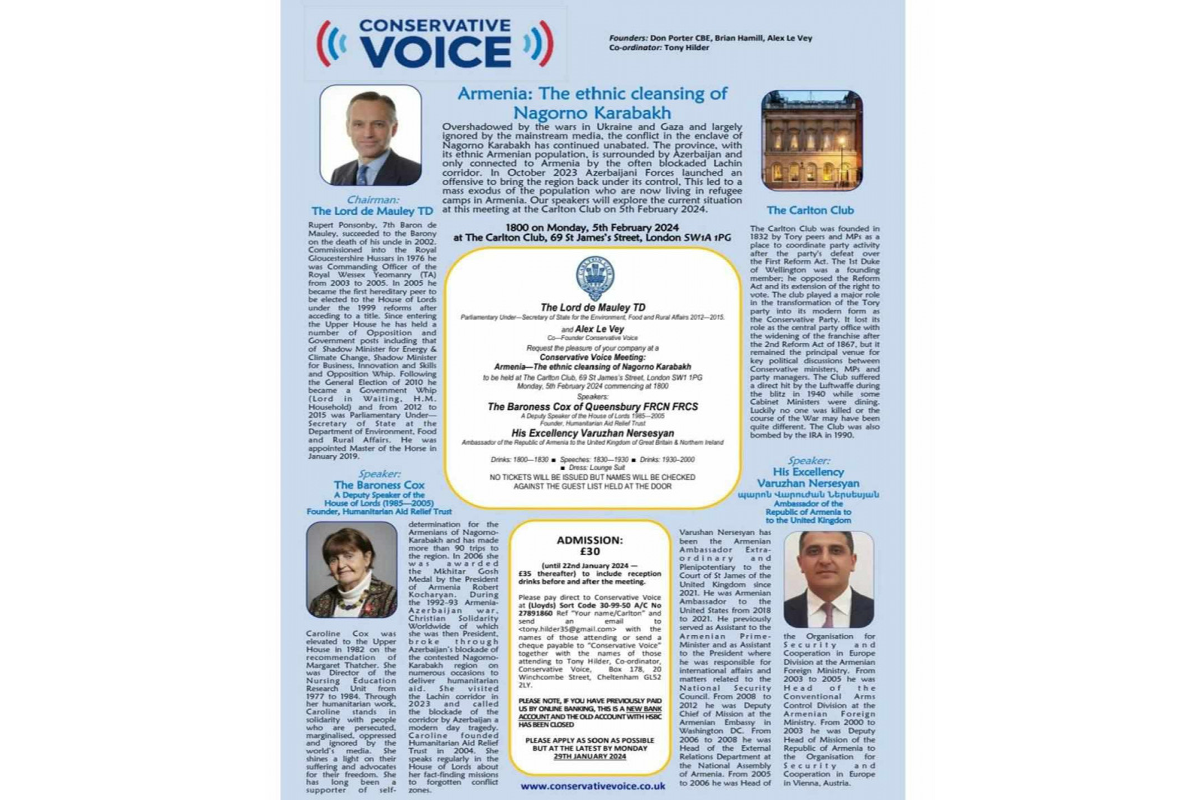 192586-0803424.jpg + Azerbaijan prevents provocation of Baroness Cox and Armenian diaspora in London News about - Azerbaijan prevents provocation of Baroness Cox and Armenian diaspora in London