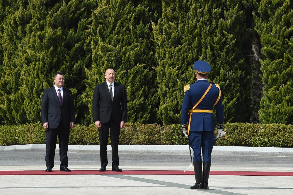 News about - Official welcome ceremony held for Kyrgyz president in Azerbaijan