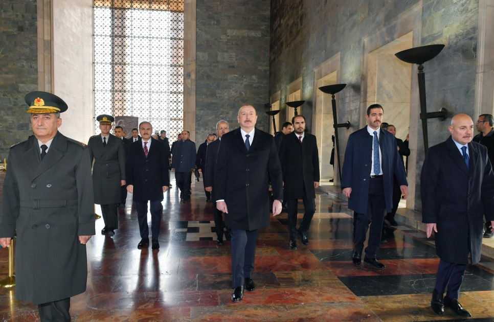 News about - President Ilham Aliyev visits Anitkabir in Ankara