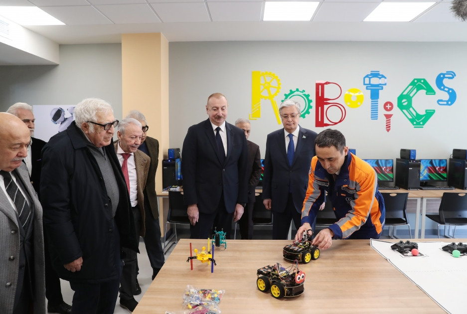 News about - Azerbaijani and Kazakh presidents attend opening ceremony of Kurmangazy Children's Creativity Center in Fuzuli