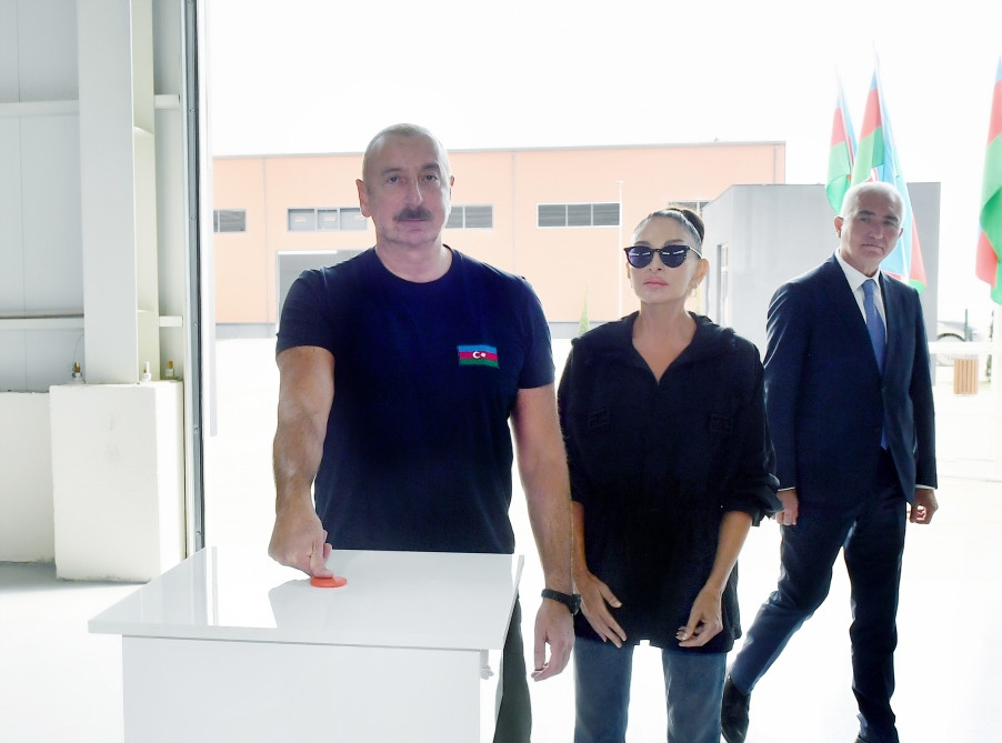 News about - Azerbaijani President and First Lady attend inauguration of furniture factory in Lachin industrial zone