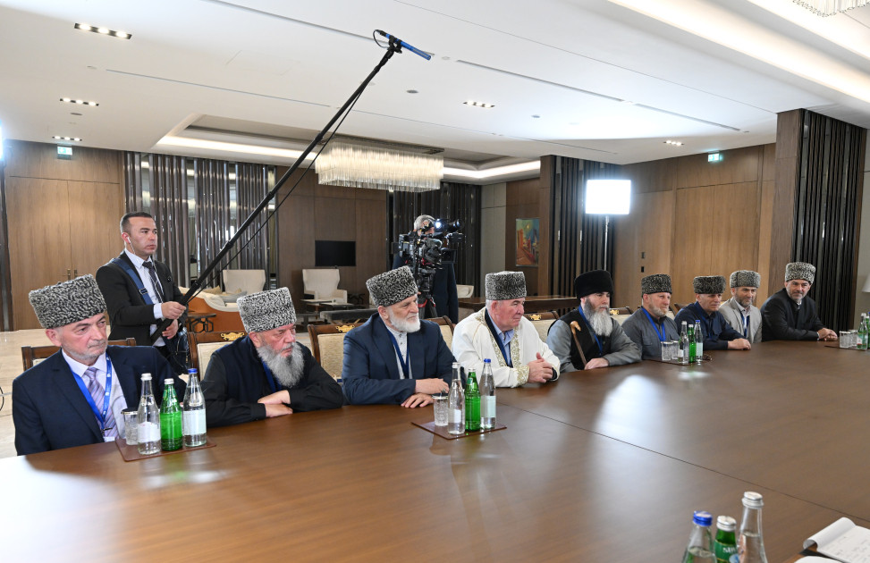 News about - President Ilham Aliyev receives delegation consisting of Muftis of Russia’s North Caucasus region