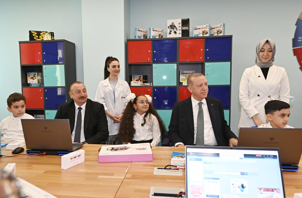 News about - Azerbaijani and Turkish presidents attend opening of Baku “ASAN xidmet” center No7 and “Bilim Baku” center