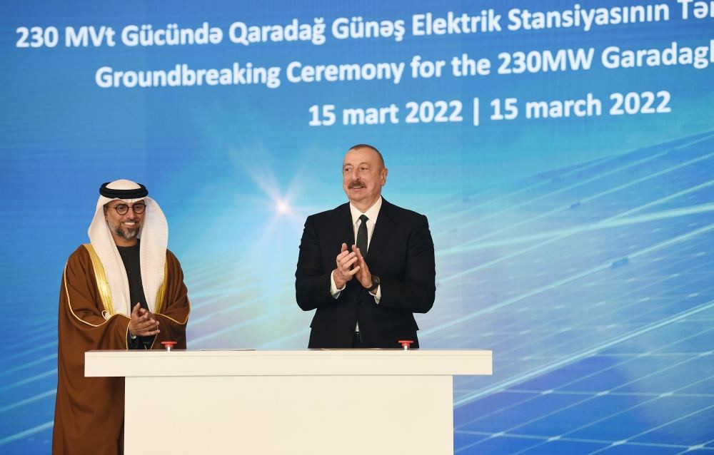 News about - President Ilham Aliyev attends groundbreaking ceremony for Garadagh Solar Power Plant