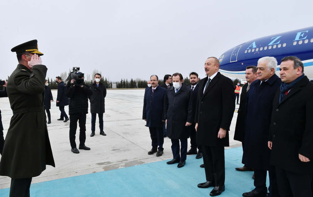 News about - Azerbaijani president arrives in Turkiye for working visit