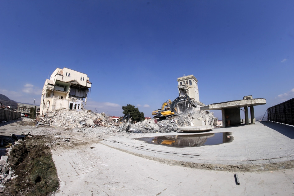 News about - Azerbaijan dismantles buildings in Khankendi built by junta regime during occupation (PHOTO)
