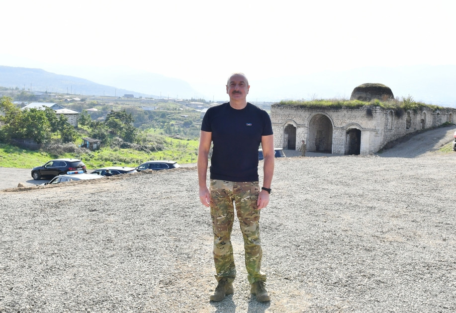 News about - Azerbaijani president visits village of Malibeyli in Shusha district