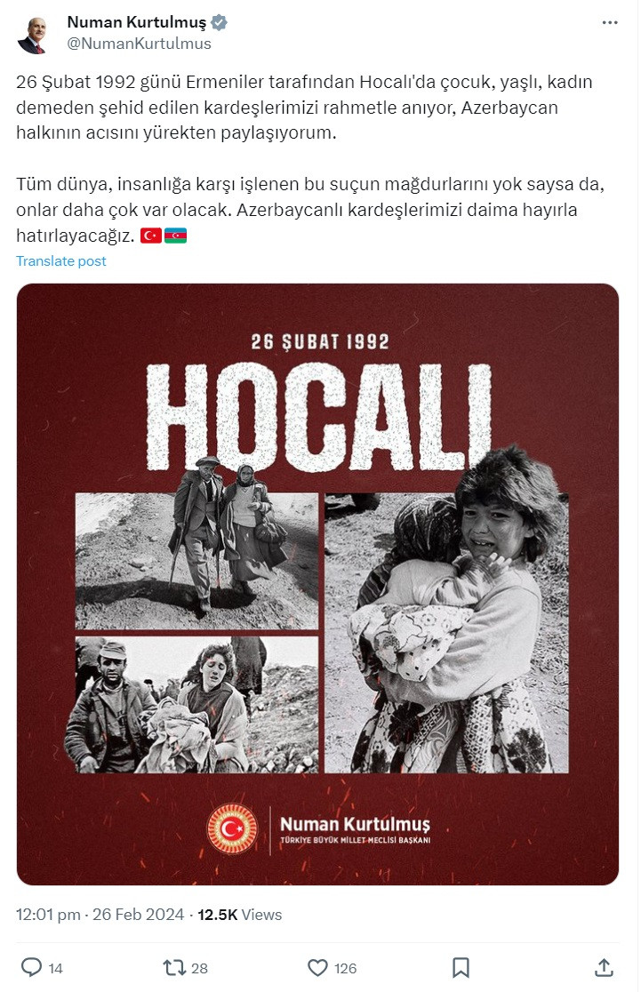 193737-0433404.jpg + Turkish parliament speaker honors memory of Khojaly genocide victims News about - Turkish parliament speaker honors memory of Khojaly genocide victims