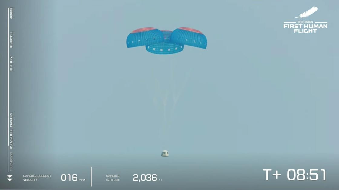 News about - Billionaire Bezos, crew blast off into space on successful visit