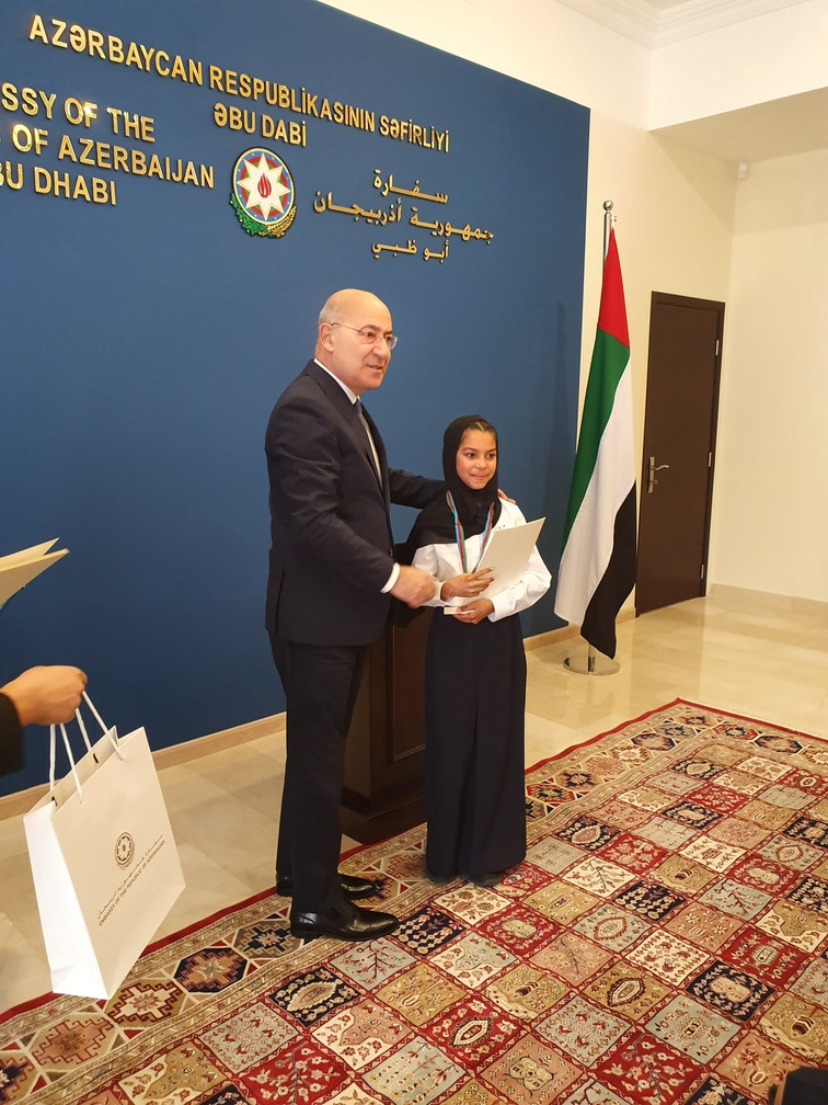 News about - Azerbaijani Embassy in UAE hosts award ceremony for winners of Magic of Friendship International Children`s Art Competition (PHOTO)