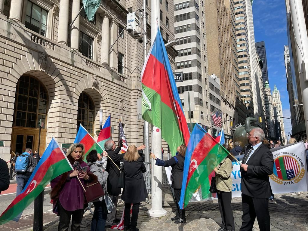 News about - Azerbaijani flag raised in New York on occasion of Day of Restoration of Independence (PHOTO)