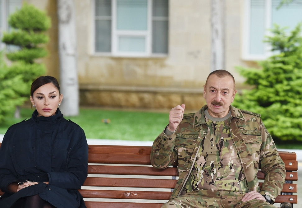 154517-040365.jpg + President Ilham Aliyev and first lady Mehriban Aliyeva met with servicemen undergoing treatment News about - President Ilham Aliyev and first lady Mehriban Aliyeva met with servicemen undergoing treatment