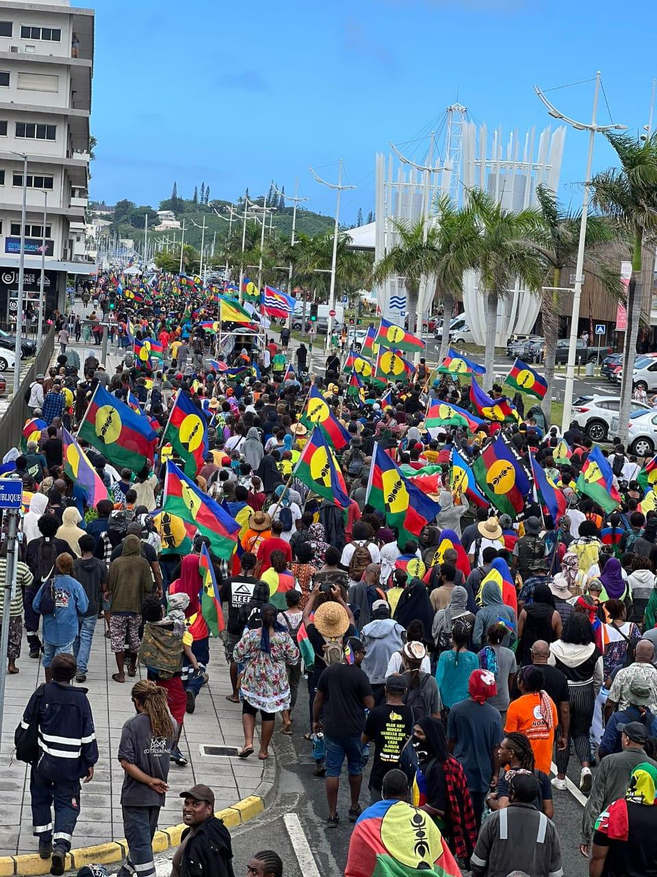 194594-0265677.jpg + Another protest against French colonialism held in New Caledonia, Azerbaijani flag raised (PHOTO) News about - Another protest against French colonialism held in New Caledonia, Azerbaijani flag raised (PHOTO)