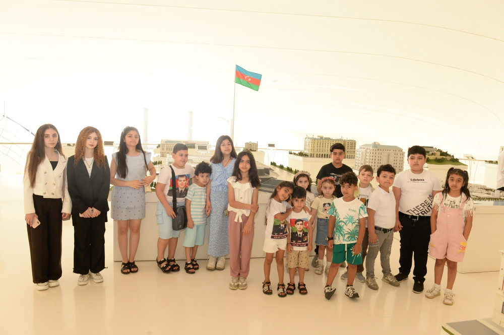 News about - Children from martyrs’ families visit Heydar Aliyev Center