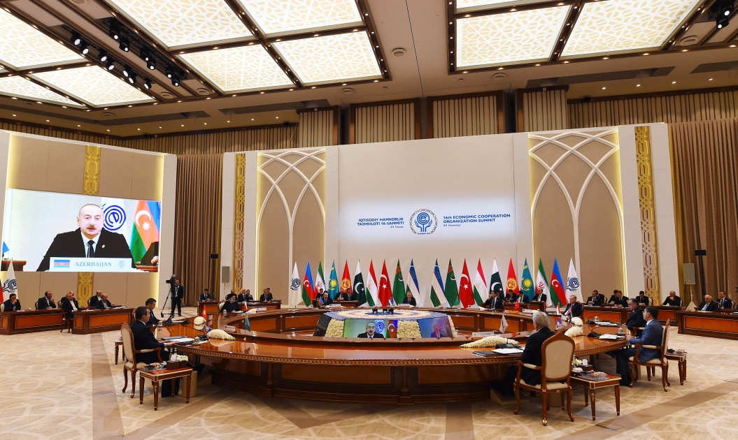 News about - President Ilham Aliyev attends 16th Summit of Economic Cooperation Organization in Tashkent