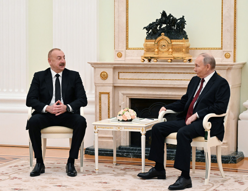News about - Azerbaijani president holds one-on-one meeting with Russian counterpart in Moscow 