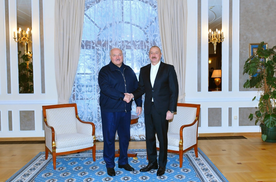 News about - Presidents of Azerbaijan and Belarus meet in Saint Petersburg
