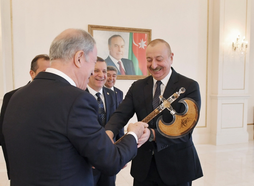 News about - President Ilham Aliyev receives delegation led by Chairman of National Defense Committee of Turkish Grand National Assembly 