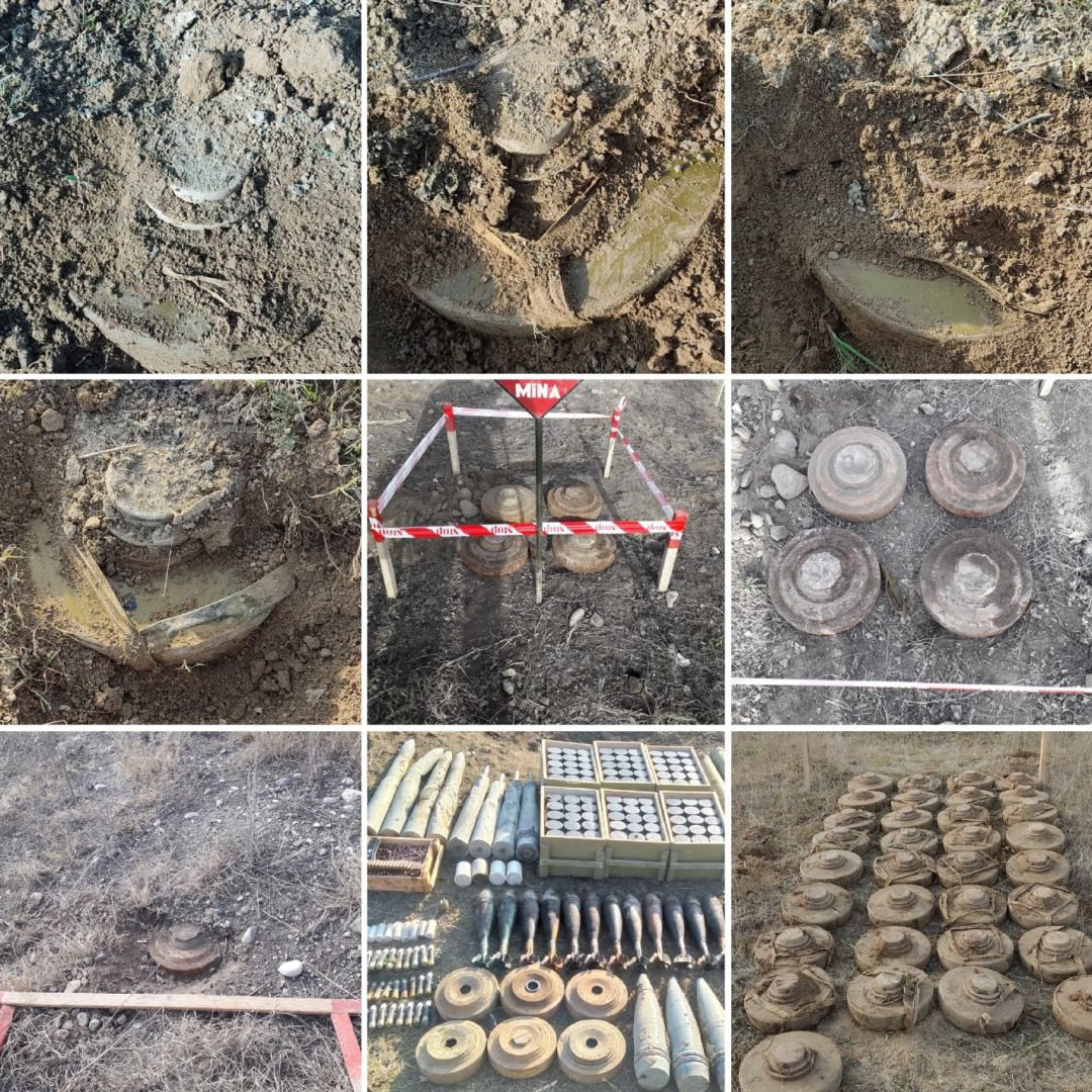 News about - Azerbaijan announces number of anti-infantry mines found since September 2020 (PHOTO)