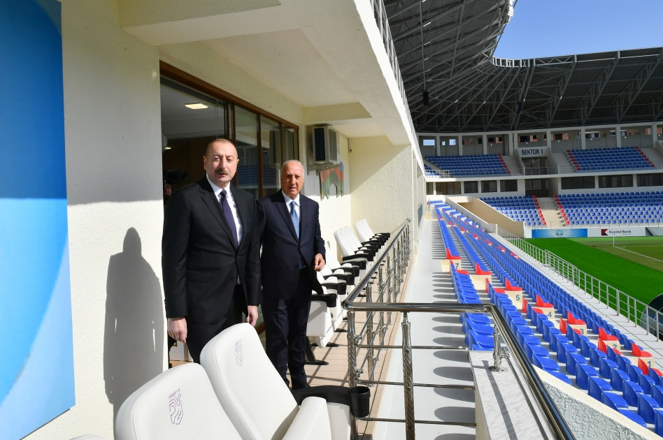 News about - President Ilham Aliyev views conditions created in Mehdi Huseynzade Sumgayit City Stadium
