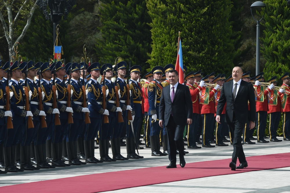 News about - Official welcome ceremony held for Kyrgyz president in Azerbaijan