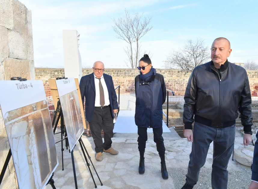 News about - Azerbaijani President and First Lady view ongoing repair and restoration works at Imarat Complex in Aghdam