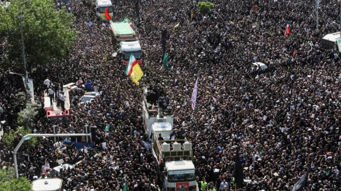 Tehran holds mass funeral for late President Raisi 